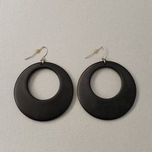 🔆3 for $15 Select jewelry🔆 Black hoop earrings
